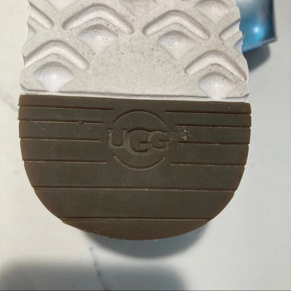 UGG  SZ 10 Ardyne Chunky Platform Silver Buckle Slip On Flip Flop Sandals - Picture 8 of 12